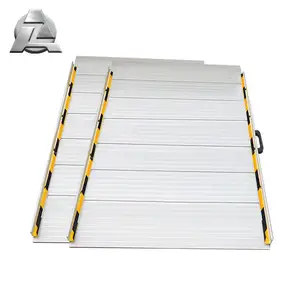 Panel fijo de rampa portátil para silla de ruedas de aluminio ajustable duradero fabricante de China