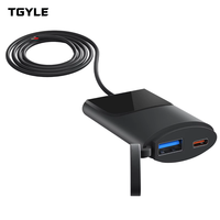 Chargeur USB pour moto WUPP à charge rapide, support de guidon pour téléphone à charge rapide pour vélo