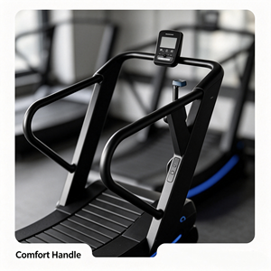 Cinta de correr manual curva de nuevo diseño, superventas, con resistencia magnética, equipo de gimnasio comercial, pista de nailon y aluminio, venta al por mayor OEM - Product Image 2