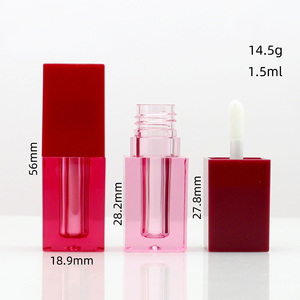 Bán buôn Quảng trường trong suốt Lip Gloss & chăm sóc da ống nhãn hiệu riêng rỗng Lip chai dầu cho Blush bao bì - Product Image 5