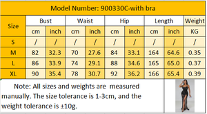 Robe en maille transparente à bretelles sans manches, longueur au sol, fente haute, robes de soirée avec soutien-gorge et doublure - Product Image 6