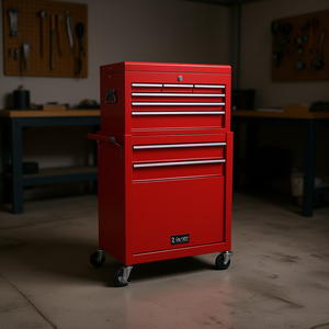 Carrito de Almacenamiento Metálico con Ruedas y 8 Cajones, 2 en 1, con Parte Superior Desmontable y Ruedas con Bloqueo, para Uso en Garaje - Product Image 2