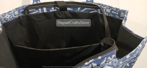 Sac fourre-tout léger en coton indien imprimé à la main pour femme, sac à bandoulière tendance avec fermeture magnétique, idéal pour l'été et le shopping - Product Image 6