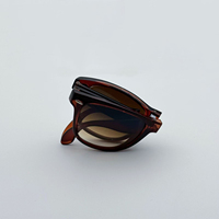 Gafas de Sol Plegables con Armazón de TR90 de Diseño, Lentes de Vidrio de Alta Calidad, Ligeras, Duraderas, Cómodas, Protección UV400 para Exteriores