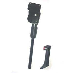 Soporte lateral ajustable de doble orificio para bicicleta, de tubo de acero y plástico engrosado, para apoyo de estacionamiento de bicicletas de montaña y carretera - Product Image 1