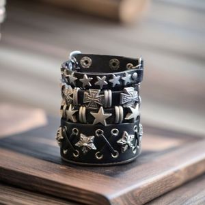Flat <b>Leather</b> <b>Bracelet</b> Exclusive Design Protection Wholesalers Hypoallergenic Metal Holiday Gift for Women High Fidelity Color - Product Image 2