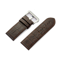 Bracelet de montre de luxe en cuir de veau italien de haute qualité, tendance, 22 mm/24 mm/26 mm pour hommes