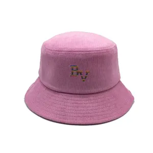 Wholesale Cheap New York Om Hot Pink Girl Sports Boys Designers Unisex Corduroy Hat Bucket Hat For Kids