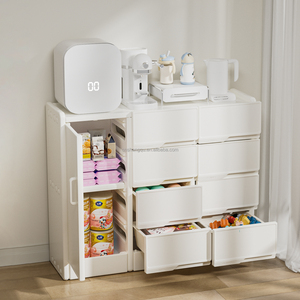 Armoire bébé moderne blanc salon meubles pour enfants <span class=keywords><strong>jouet</strong></span> vêtements stockage en plastique enfants armoire de <span class=keywords><strong>rangement</strong></span> pour filles et garçons - Product Image 1
