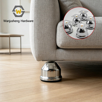 Pieds de canapé modernes et minimalistes de 45 mm à couche unique, pieds de support pour meubles à vin, pieds pour supports TV et tables basses