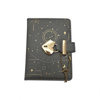 Carnet de voyage A6 en cuir PU, 96 feuilles, avec fermeture métallique, pour étudiants, bureau et planification quotidienne