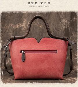 Sac à main AndoBag pour femmes et filles, en cuir de vache véritable, super tendance, sacs à bandoulière, sacs à poignée supérieure, style vintage, décontracté, pour le bureau - Product Image 4