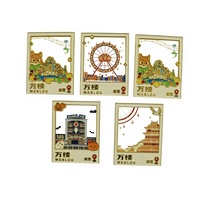 Aimants de réfrigérateur personnalisés en petite série pour entrepreneurs, aimants métalliques souvenirs personnalisés, écologiques, faible MOQ, cadeau.