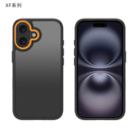 Coque anti-chute 2.0mm TPU + PC pour téléphone portable pour iPhone 16/6 Plus/16 Pro/16 Promax sensation agréable pour la peau avec plusieurs options de couleur