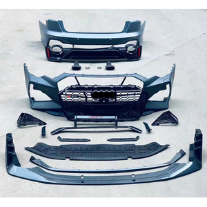 Kit de carrosserie de pare-chocs très bien pour 2019 2020 2021 <span class=keywords><strong>2022</strong></span> <span class=keywords><strong>Audi</strong></span> <span class=keywords><strong>A6</strong></span> mise à niveau vers les accessoires de voiture RS6 avec jupes latérales. - Product Image 1