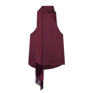 SHENZHU ZA Novedad de Verano 2026 para Mujer: Top Elegante y Estilizador <span class=keywords><strong>con</strong></span> Cuello de Lazo y Diseño de Pañuelo 1330027 - Product Image 2
