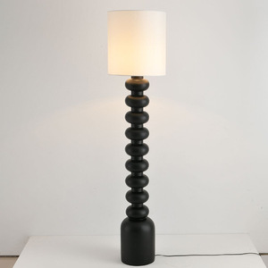 Lampu Lantai Ruang Tamu Retro Prancis Model Labu Krim Prancis - Product Image 3