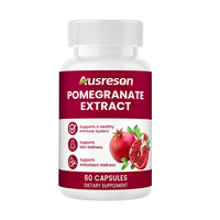 Capsules d'extrait de grenade naturel SPL OEM 500 mg, complément de grenade, soutien immunitaire, capsules d'extrait de grenade