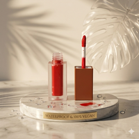 Kit de gloss et crayon à lèvres vegan imperméable en gros, logo personnalisé, gloss en gros, marque privée, best-seller