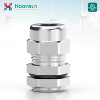 HOONSUN HX-SS IP68 Wasserdichte Edelstahl Messing Kabel verschraubung Metrisches Gewinde Marine Verwendung CE-geprüfte Niederspannung