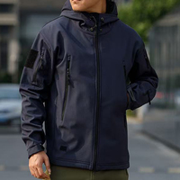 Vestes tactiques d'hiver pour hommes, en softshell, pour activités de plein air, taille XL, avec capuche en polaire Sharkskin, pour le camping, la randonnée, la pêche, l'escalade