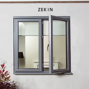 Ventana Abatible de Aluminio con Rotura de Puente Térmico, Aislamiento Acústico, Alta Resistencia al Viento, Doble Acristalamiento, Certificación CE - Product Image 1