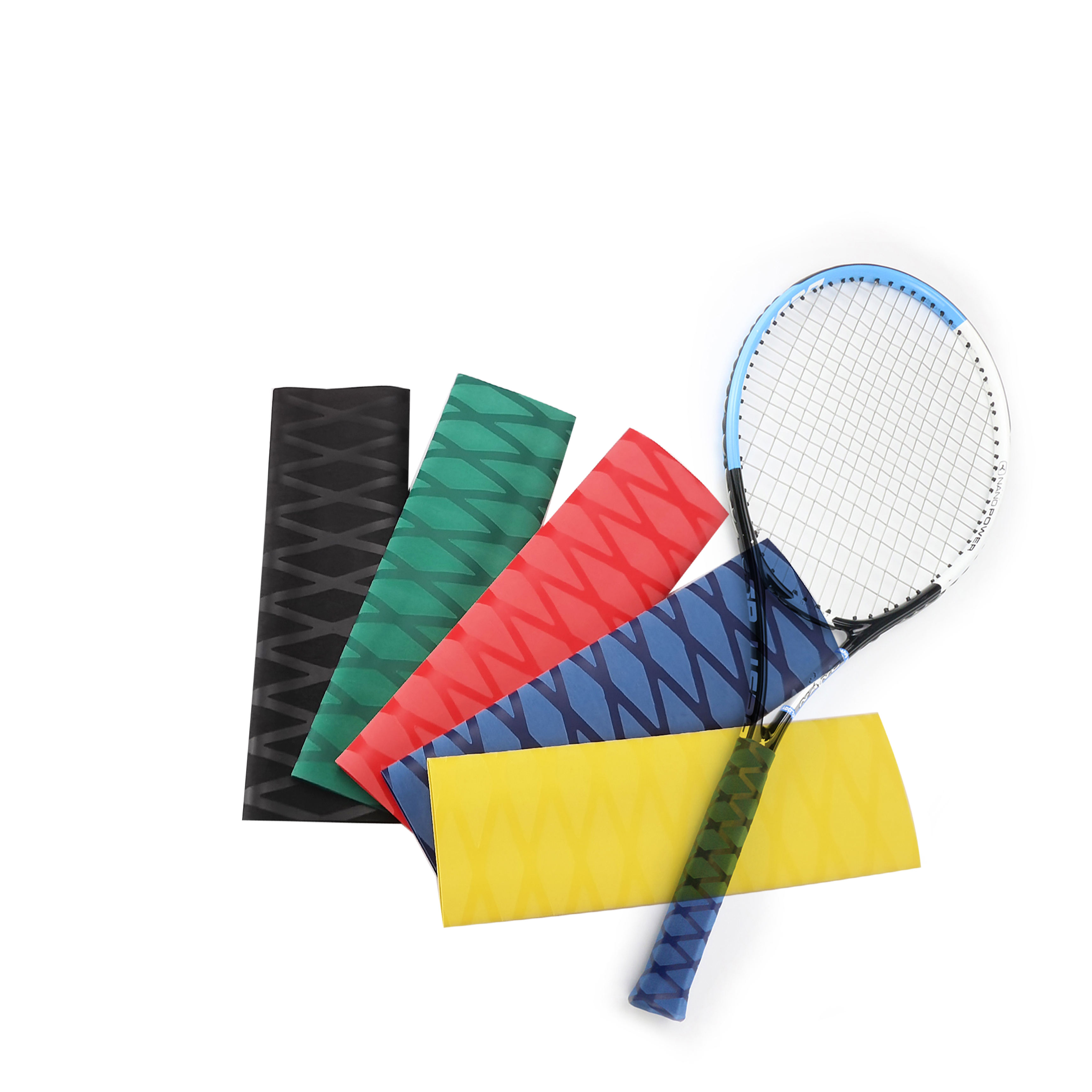 Overgrip Per Tennis E Badminton - Confezione Da 5, Design Perforato Antiscivolo E Assorbente - Foto 4