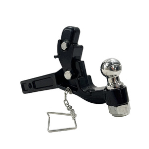 Gancho de Remolque de 10T, Acero al Carbono, Montaje de Bola, Negro, Gancho de Remolque de Alta Resistencia - Product Image 1