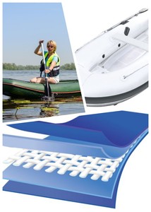 Vente en gros 8CM 1300gsm PVC léger double paroi Drop Stitch tissu pour SUP & <span class=keywords><strong>SPA</strong></span> - Product Image 4