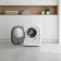 Mini lave-linge domestique de 4 kg, compact et portable, avec sécheuse à chaussures