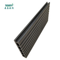 Cubierta compuesta impermeable para Exterior, cubierta acanalada sólida Wpc para balcón, cubierta impermeable para suelo de Exterior