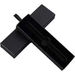 カスタマイズされたロゴファッションユニークなデザイン良質ビジネスペンギフトボックスペン用黒引き出しボックス