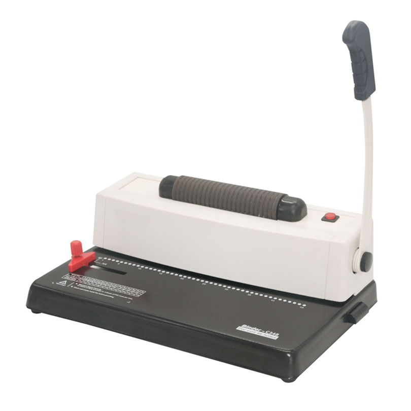A4 Mini Punching Binding Book Machine C348 Easy To Use Electric Power Coil Binding And Manual Hole Drilling Machine
