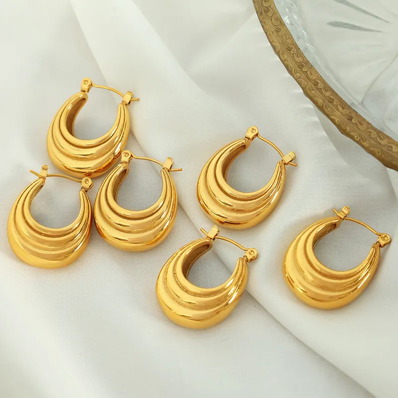 OUDIANYA perhiasan EH191 grosir anting-anting vintage bahan baja tahan karat mode baru Perancis