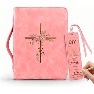 Funda de Piel Sintética para Biblia de <span class=keywords><strong>Pastor</strong></span>, con Logotipo Personalizado, Cubierta para Cuaderno, Regalo para Pastores de Iglesia, con Soporte - Product Image 1