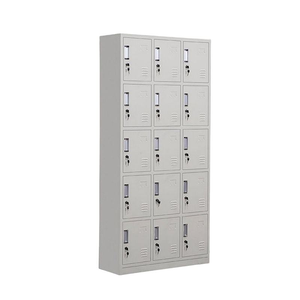 Armario de Almacenamiento con Recubrimiento de Polvo, Armario Metálico de Acero de 15 Puertas para Vestuarios, Tiendas y Salas de Estar - Product Image 6