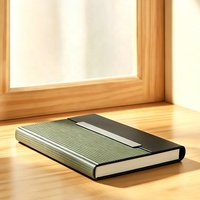 Carnet de notes professionnel en cuir personnalisé A5/A4 avec reliure cousue - Cadeau promotionnel