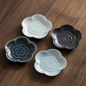 <b>Ceramic</b> Tea And Snack <b>Plate</b> Irregular Shape Dehua Chinese Zen Style Fruit Dessert Tray For Tea Ceremony Party Use - Product Image 2