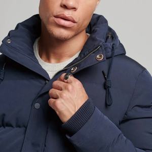 Veste d'hiver matelassée pour homme, de haute qualité, avec logo personnalisé du fournisseur, tendance, chaude, coupe-vent - Product Image 3