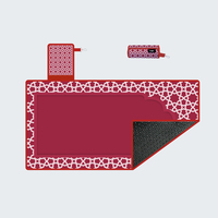 Tapis de prière musulman imperméable personnalisé avec sangle, tapis de pique-nique extérieur, tapis de plage imperméable avec logo