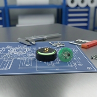 SCiE5 Tag Pelacak BLE 5.0 Portabel yang Dapat Diprogram dengan Tombol Tekan dan Buzzer yang Elegan