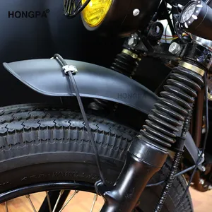 Vintage evrensel siyah motosiklet ön çamurluk çamurluk çamurluklar motosiklet Cafe Racer Chopper