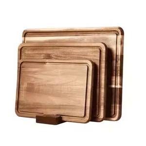 Planche à découper en bambou rustique en gros pour la cuisine et les restaurants, taille personnalisée, écologique, passe au lave-vaisselle - Product Image 1
