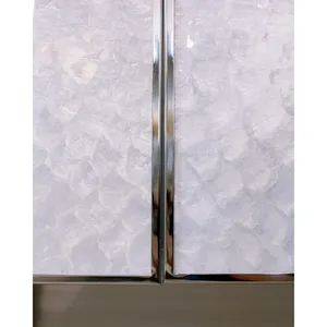 Premium Modern <b>TV</b> <b>Unit</b> | Contemporary Elegance 382860-FS Intricate Capiz Panels With a Mesmerizing Starburst Pattern - Product Image 2