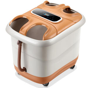 Spa de pies automático para el hogar con calefacción de temperatura constante, lavabo doble para remojo de pies doble, terapeuta de masaje eléctrico - Product Image 6