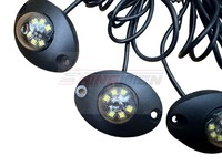 Nuevo Kit de Luces Estroboscópicas Ocultas de 6 LED, Luz de Advertencia de Emergencia de 12V, Luz de Seguridad para Vehículos, Camiones, Remolques y Construcción