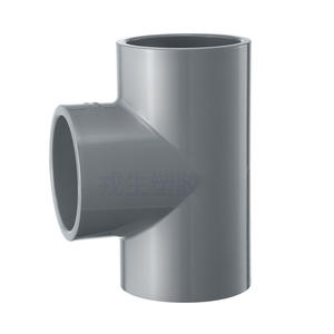 Raccords de tuyauterie en plastique en CPVC résistant aux hautes températures, raccords en T de diamètre égal, normes américaines nationales ANSI SCH80, tuyaux composites - Product Image 1