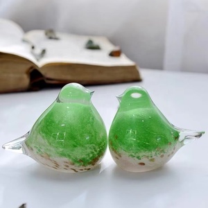 <b>Crystal</b> Bird Figurines Handmade Glass <b>Animal</b> Easter Mosaic Crafts Decorative Collectible Ornament Gift Box - Product Image 4