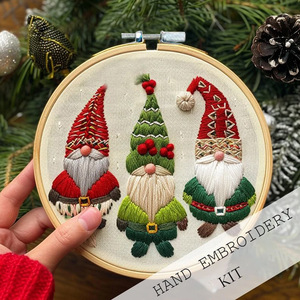 New Christmas <b>Embroidery</b> Punch Needle <b>Kit</b> Custom Cross Stitch <b>Embroidery</b> Sets <b>for</b> <b>Beginners</b> DIY Craft <b>Kit</b> Christmas Decoration - Product Image 4