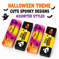 Jouets promotionnels effrayants en plastique à logo personnalisé, Squishy à remontée lente, à presser, anti-stress, motifs Citrouille et Fantôme, pour Halloween